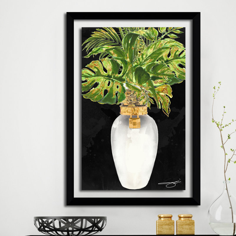 " Keep It Simple 2 ", 39.5" H x 27.5" W x 0.75" D, Black Framed