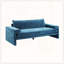 Canapé surdimensionné en chenille 3 places avec accoudoirs larges et coussins épais-92009174
