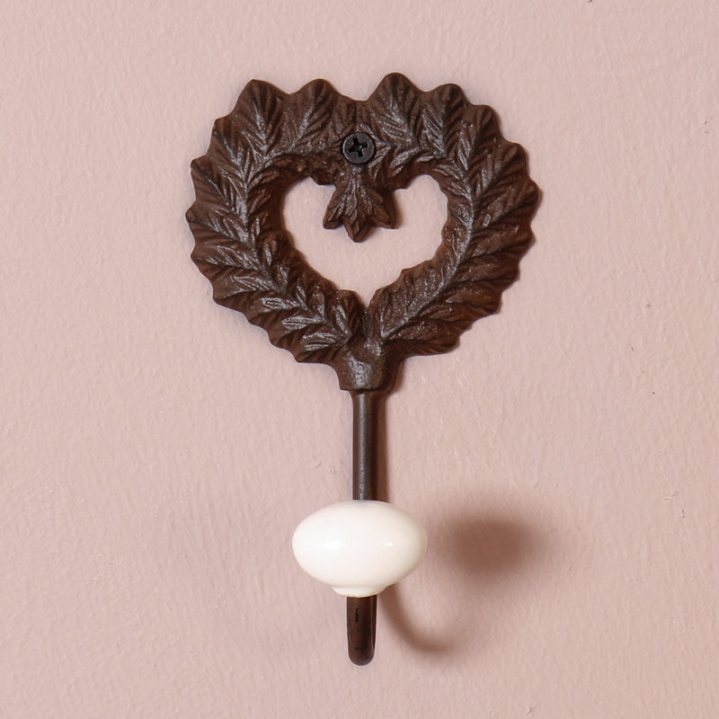 Engles Metal Wall Wall Hook, Antique Brown