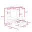 Grand lit escamotable avec rangement intégré et configuration personnalisable-284195005