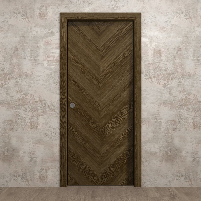 Porte coulissante à poche | Ego 5005 | Ensemble de quincaillerie de rail | Portes intérieures modernes en bois massif pour chambre à coucher