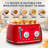 4 Slice Retro Style Toaster, Dual Control Toaster , 6 Browning Settings, Bagel/Defrost Functions, Removable Crumb Tray, Stainless Steel Housing 1650W, Red