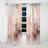 Pink Delicate Abstract Marble I - Modern Velvet Curtain - Room Darkening - 1 panel-107831881