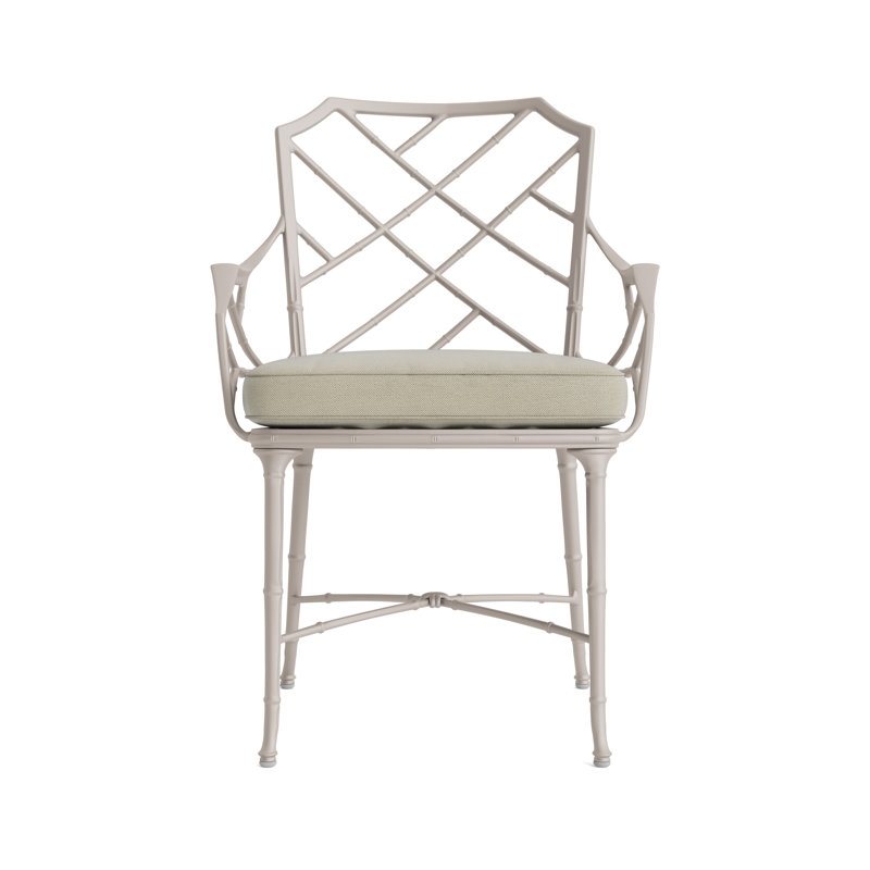 Calcutta Outdoor Dining Chair, Fusion Natural, Dove Smooth