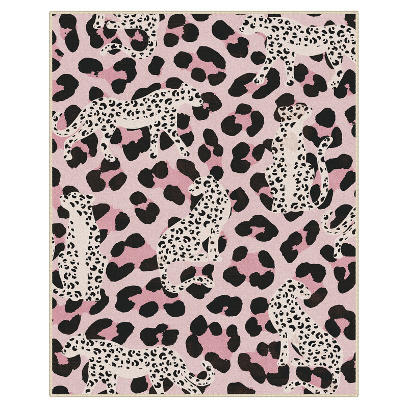 Tapis intérieur lavable à la machine Aldovin , Rectangulaire 8 pi x 10 pi