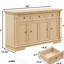 Armoire de cuisine style avec tiroirs et portes à colonnes romaines, buffet multifonctionnel pour salle à manger, assemblage, assemblage sous tension, rangement idéal pour bar à café, profondeur de 53,47 po, largeur de 15,74 po, 30,73 po