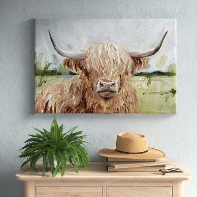 Highland Grazer II' by Victoria Borges - Painting Print