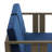 Solid Wood Teak Outdoor Loveseat With Cushion And Arms-8681612-8681602