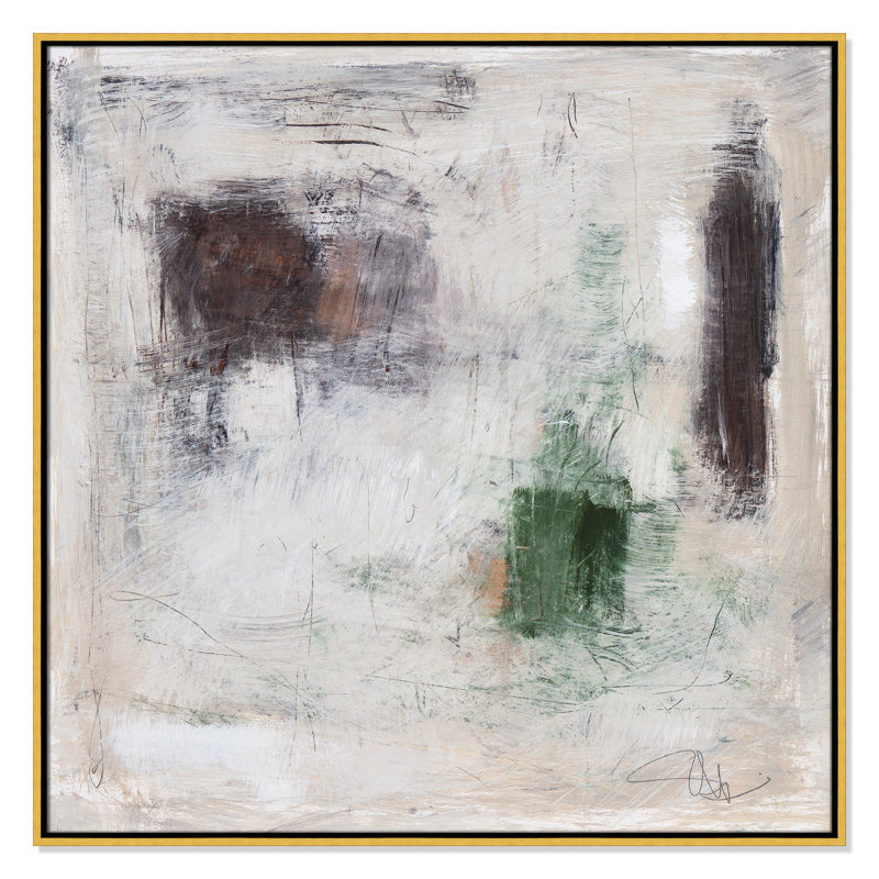 «Alone In The Meadow» par Filippo Ioco, reproduction sur toile flottante, H 37,5 po x l 37,5 po x P 2 po, Encadrement doré