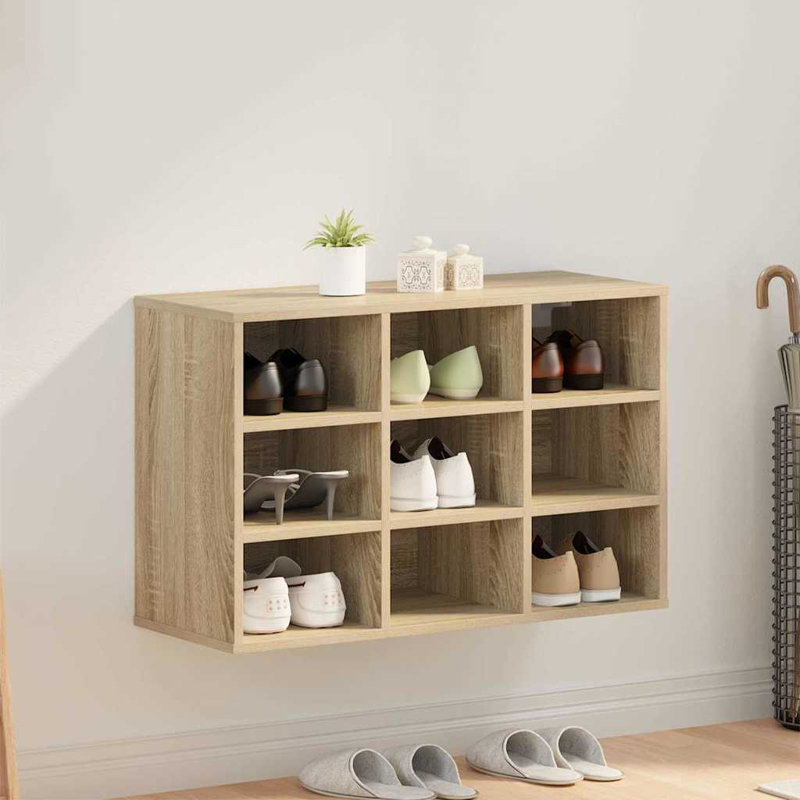 Shoe Cabinet, Sonoma Oak