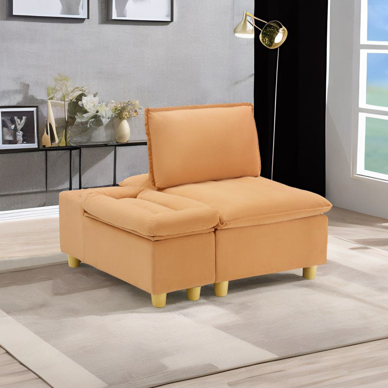 44.29" Single Sofa, Brown