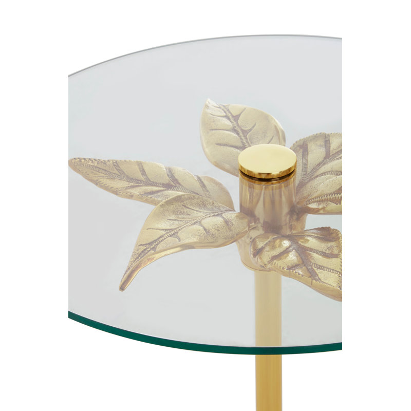 Sika Glass Top End Table