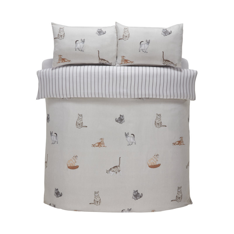Ademide Polyester No Pattern Duvet Cover with Pillowcases Included, Double - 2 Standard Pillowcases