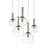 Bubbles 5 - Light Polished Nickel Cluster Pendant-539122245-539122244