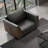 Black Business Reception Sofa Coffee Table Set