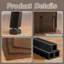 Armoire de rangement pour disques vinyles Mid-Century