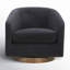 Fauteuil demi-tonneau pivotant Bennett (ensemble de 2)-1059714083