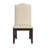 Jinette Scalloped Back Dining Chair in Beige Woven (Set of 2)