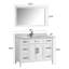 Meuble-lavabo simple avec miroir 48 po Lachine-33561665
