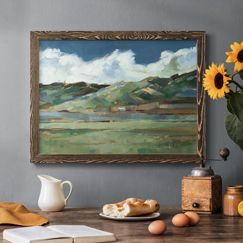 Western Sky I, Noyer, H 22 po x l 32 po x P 1,5 po