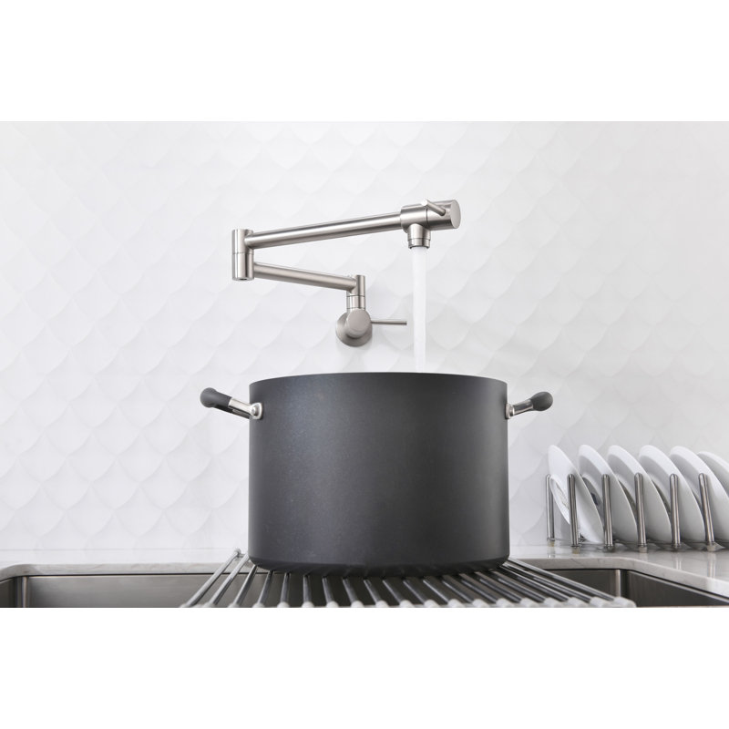 Robinet remplisseur avec accessoires, Nickel brossé