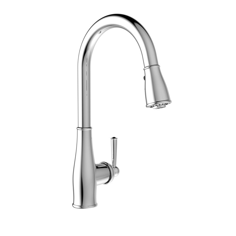 Keeney Belanger Pull Down Kitchen Faucet, Polished Chrome