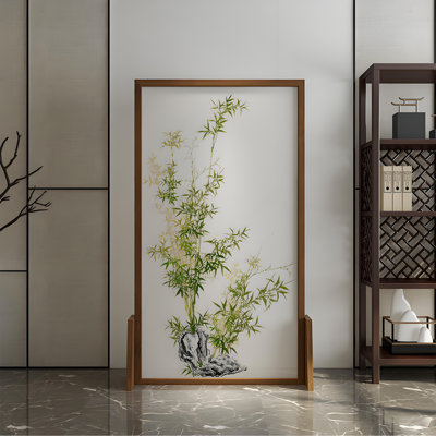 Bamboo Pattern Wooden Screen