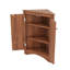 Armoire de coin triangulaire avec tablettes personnalisables et portes chics-118743575