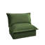 Fauteuil sans accoudoirs en chenille vert-129098682