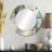 Grey Industrial Concrete Pattern - Geometric  Unique Wall Mirror, Grey Round Mirror, Printed Metal Art-99624430