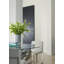 Root Small Silver Dining Table Base, With Glass