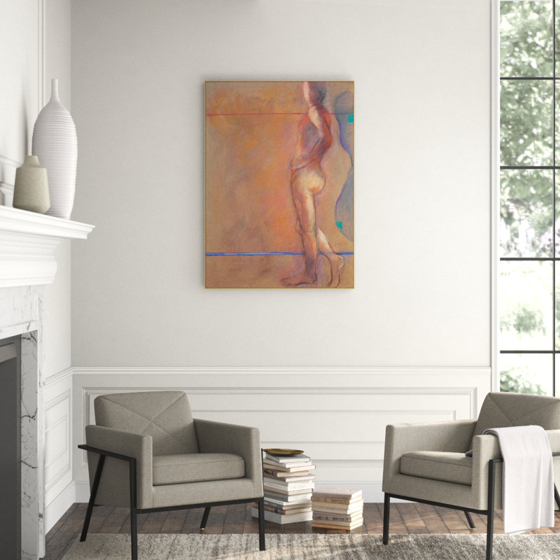 Male Nude' Framed Print on Canvas