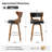 Storm Modern Swivel Counter Stool with Bent Wood Back-1387212152