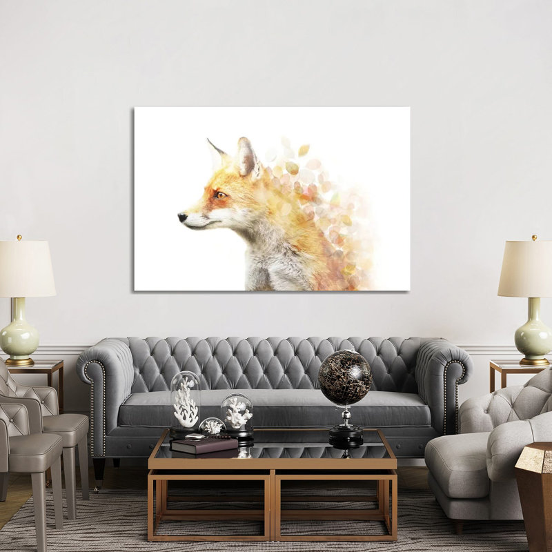 Winter Foxy - Wrapped Canvas Print, 152.5 cm H x 101.5 cm W