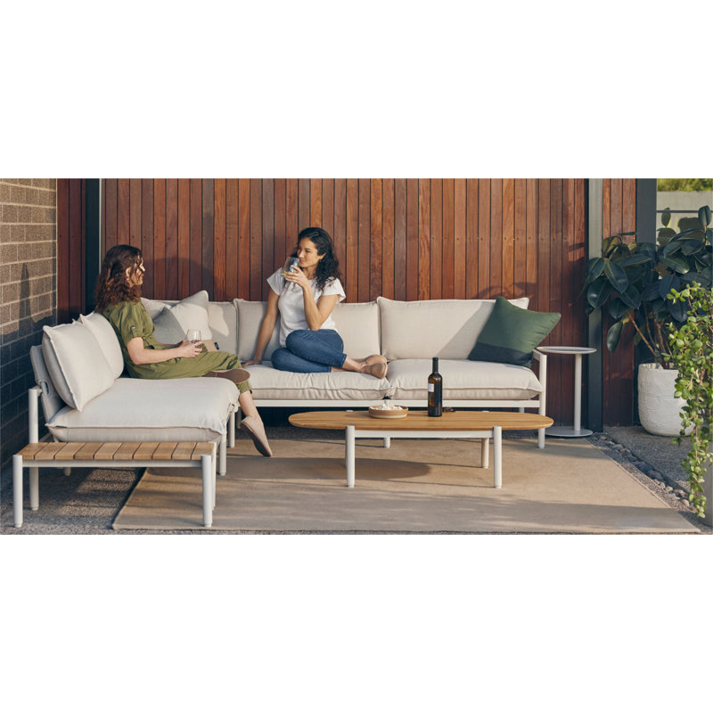 Terra Outdoor 4 - Seat Patio Sectional, Putty