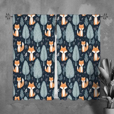 Paire de rideaux obscurcissant en polyester Anelys
