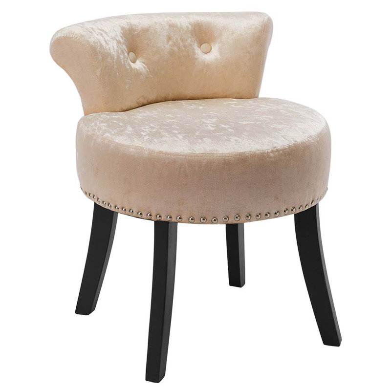 Manufactured Wood Accent Stool, Champagne