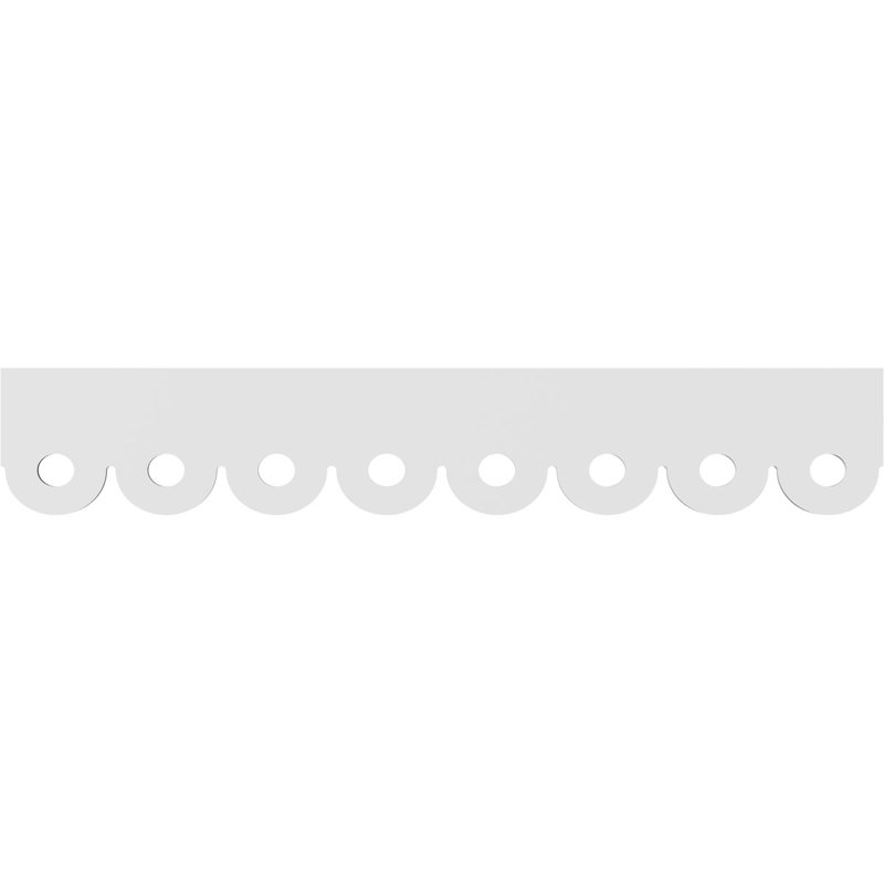 Garniture de sol en PVC de qualité architecturale H 8 po x P 5/8 po x L 48 po Hudson, H 8 po x L 48 po x P 0,63 po