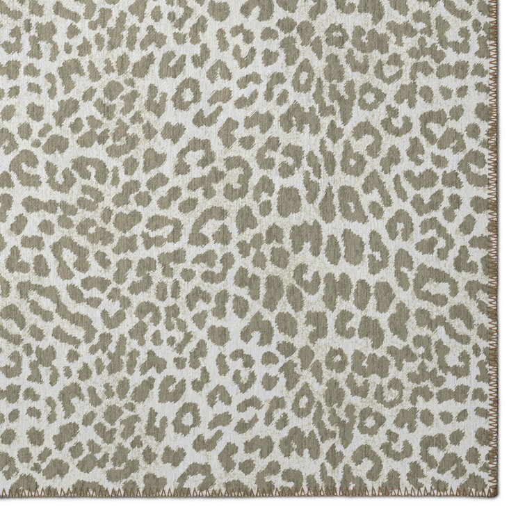 Chenille Washable Animal Print Rug