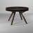 Erin-Marie Round Dining Table, Dark Tobacco