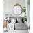 Juquana Iron Frame Round Wall Mirror