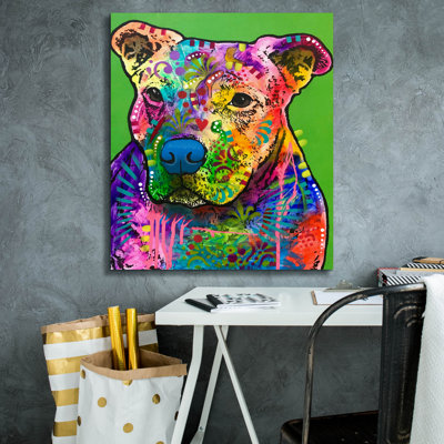 «Blue Nose Pitbull» par Dean Russo Studios, art mural sur toile
