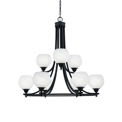 Paramount 9 Light Uplight Chandelier