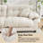 Modern Chenille Oversized Modular Sectional Sofa With Ottoman