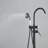 Floor-Mounted Roman Tub Faucet With Hand Shower And Single Handle-107927779