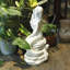 Sculpture en résine blanche 20 po H - pour jardin / balcon / pelouse