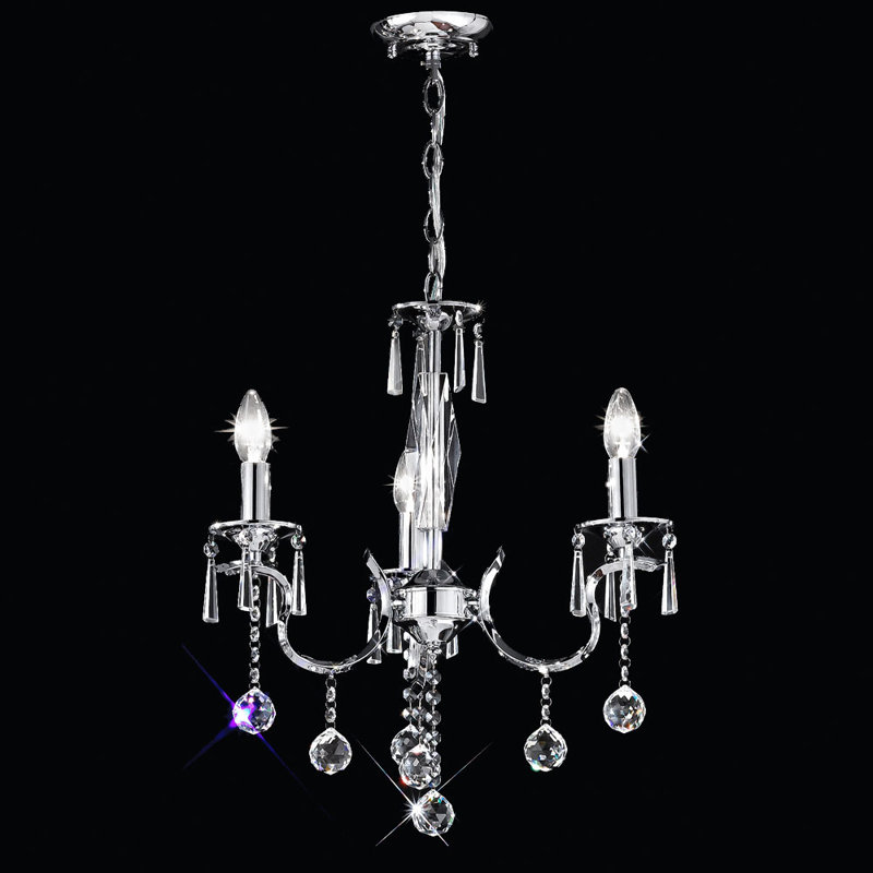 3 - Light Candle Style Chandelier