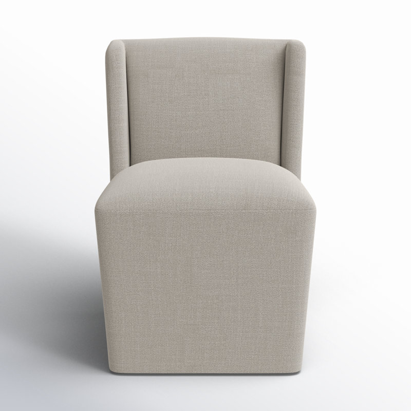 Ardeth Upholstered Side Chair, Effie Flax Performance Linen