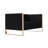 Trillium 57" Mid-Century Modern Velvet Upholstered Loveseat in Black-90542586