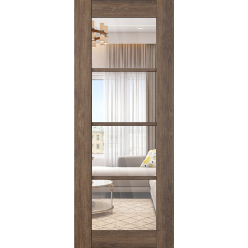 Porte intérieure standard Avon 4 Lite, Pacane, 23,875 po x 83,23 po